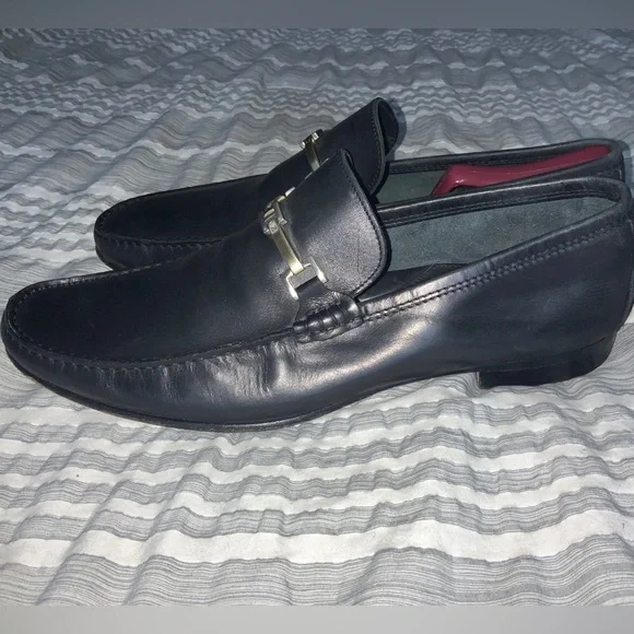 Ermenegildo Zegna Horse Bit Black Leather Strap Loafers Men\'s Shoes 12D. ITALY. $850 ZEGNA - Black Leather Single Monk Loafers - US 7.5 (6.5UK) main image 4